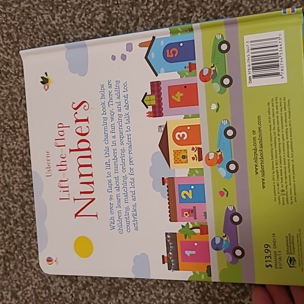 Lift A Flip-A-B-C-Numbers-Word-What are feelings?-Usburne-Kids books - Picture 5 of 9